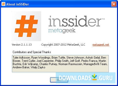 inssider 2.1.6.1394 for win 10